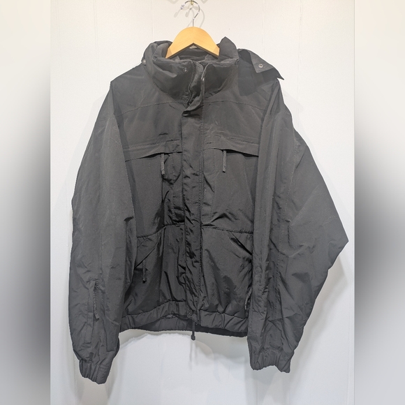 5.11 Tactical Shell Jacket 48017 Black Size XL Military Police First Respond - Picture 5 of 9